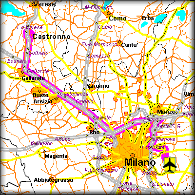 Gimac - come trovarci - Linate - Malpensa